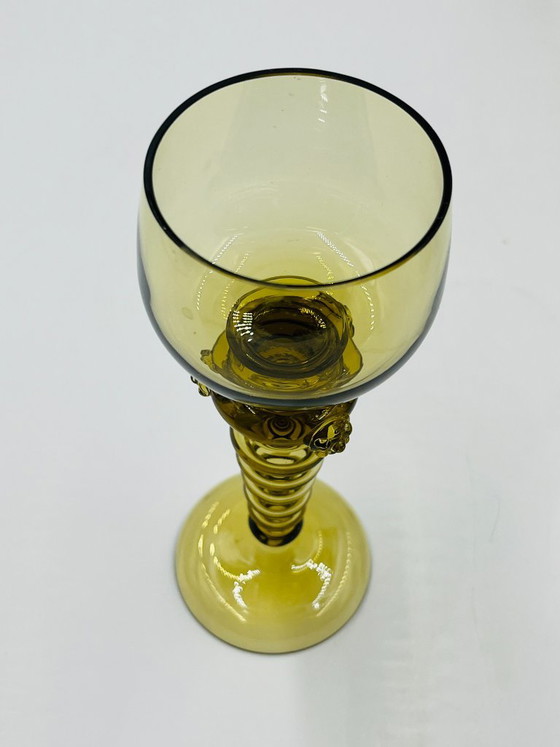 Lot de 8 verres à vin Roemer verts – Bohemia, Verres et carafes, Glass (photo 11 of 17)