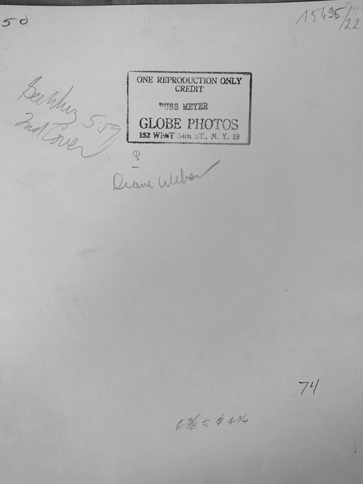 Image 1 of Stampa d'argento d'epoca • Russ Meyer • Diane Webber • Playmate • 1956