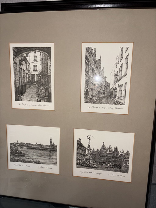 Lot of lithographs by Daniel Winkelmans