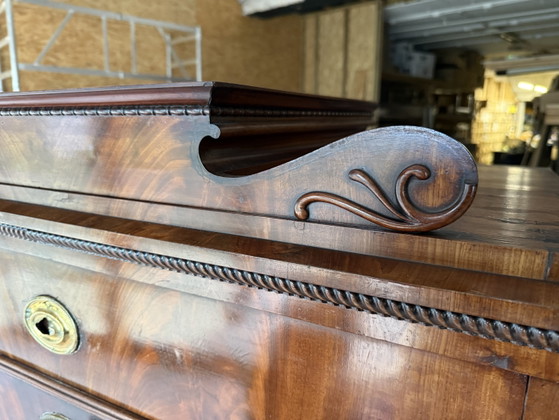 Secreter antiguo Biedermeier, finales del siglo XIX. – Armarios, Wood, Brass (photo 3 of 15)