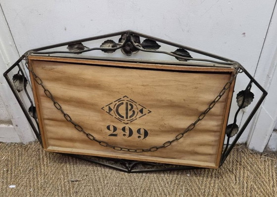 Image 1 of  Miroir bizauté Art Nouveau (69X47cm)