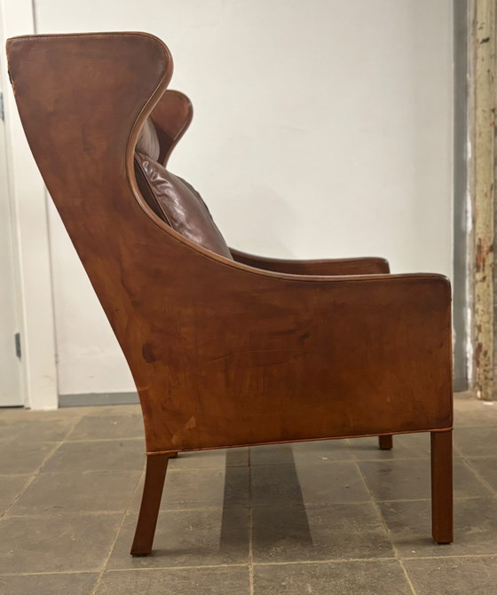 Sillón orejero Børge Mogensen de cuero – Fredericia, Sillones, Leather, Wood (photo 2 of 10)