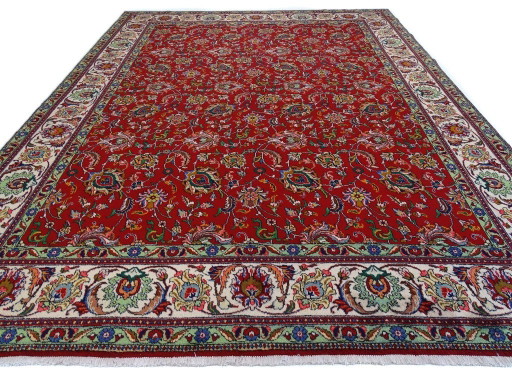 XL-Tabriz - 395 x 302 cm - Laine sur coton - Noué à la main