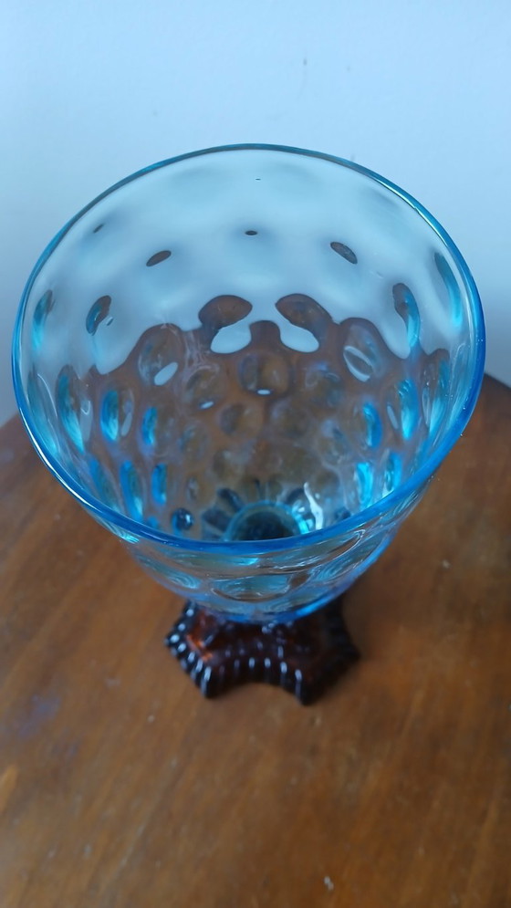 Antieke tweekleurige vaas – Vazen, Glass (photo 5 of 5)