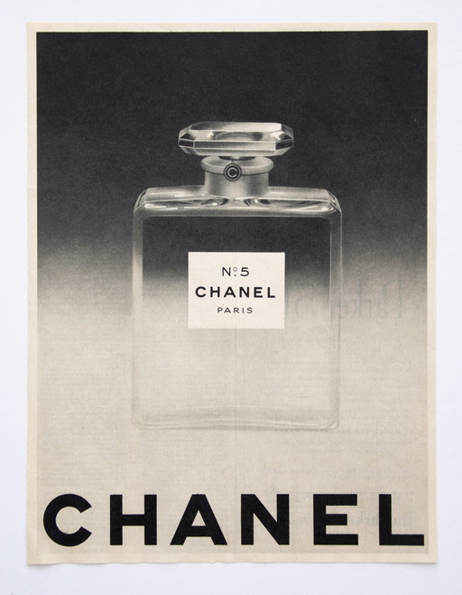 Original Vintage Chanel No. 5 Advertisement Poster 1962 / Unframed / 32.5x25cm / Very Good Condition / No Reprint