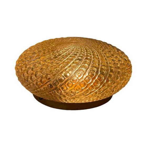 Image 1 of Plafonnier (ou applique murale) en verre pressé - Applique - Midcentury modern