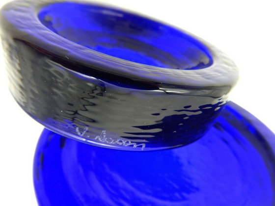 Image 1 of Par de ceniceros • Bandejas para baratijas • Eklettika Azul • Carlo Nason • Murano • 2000