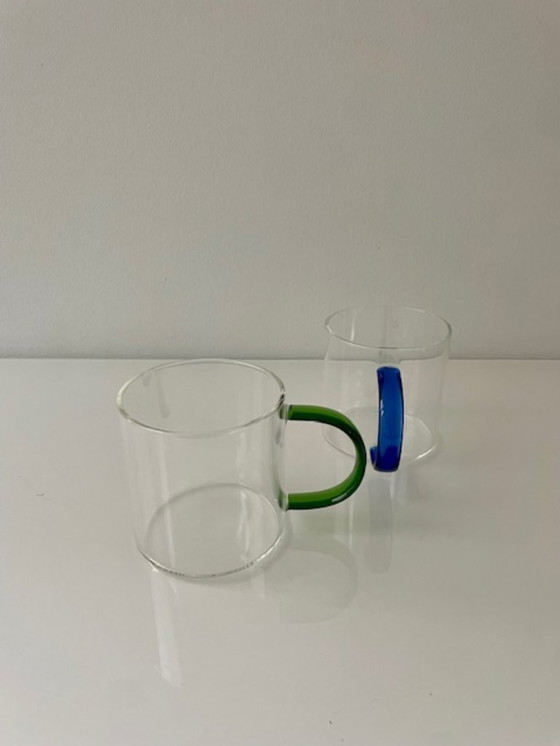 Image 1 of Moderne Designbecher aus Borosilikatglas, 4er-Set