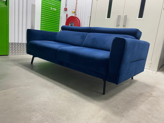 Image 1 of Henders & Hazel Londen 2,5-zits bank - Blauw Fluweel
