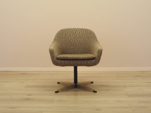 Fauteuil marron, design danois, années 1970, fabrication : Danemark