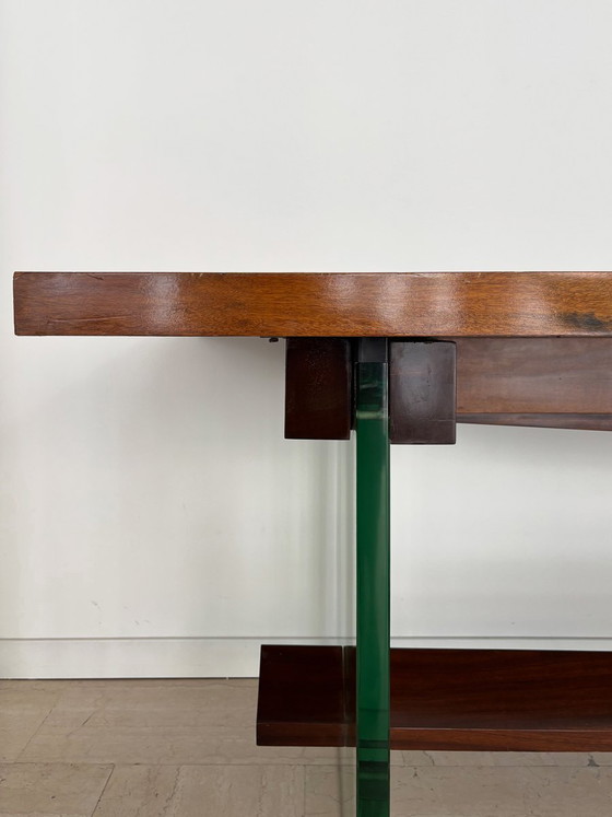 Large Console by Fontana Arte, Italy, 1960s – Wood, Glass (photo 14 of 21)