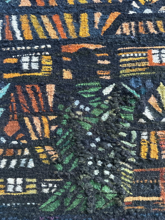 Image 1 of Tapisserie tuftée polonaise « Stara Robota » par Ewa Januszkowska pour ZWW (ca. 1965-1975)