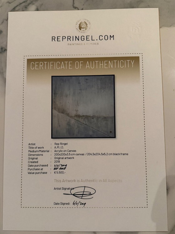 Image 1 of A.M.I.D. Rep Ringel Originalgemälde