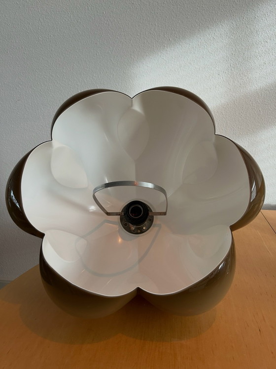 Herda Space Age Blumen-Pilz Pendelleuchte, Pendelleuchten, Metall, Kunststoff, Taupe (Foto 7 von 7)