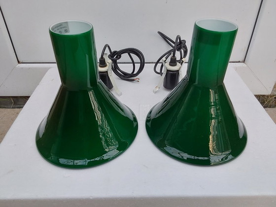 Image 1 of Holmegaard Mini P & T Ciondolo Michael Bang lampade a sospensione in vetro