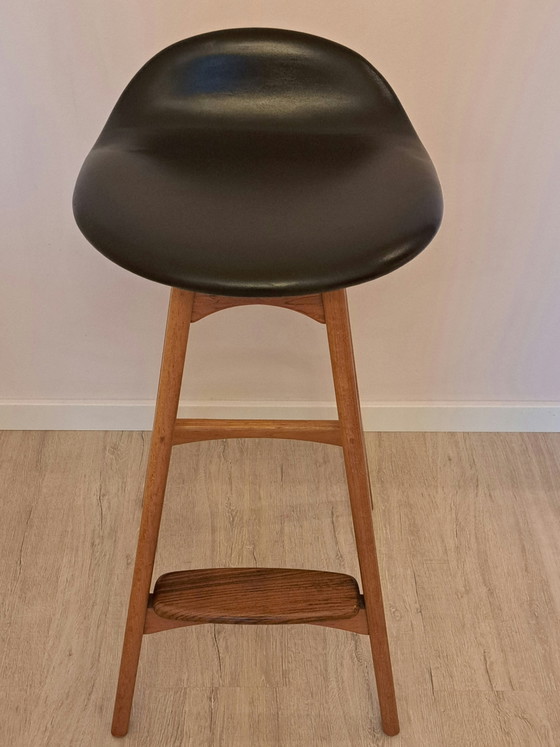 Image 1 of Originele Erik Buch OD-61 barkruk – Teak – O.D. Møbler Denemarken – Mid-Century Modern