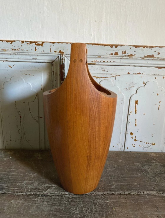 Jens Quistgaard, secchiello per il ghiaccio in teak anni '60 – Accessori da tavola, Legno (photo 2 of 11)