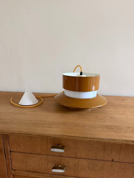 Vintage Carl Thore Trava pendant - Granhaga - Swedish design lamp, Pendant lamps, Aluminium, Brown (photo 7 of 10)