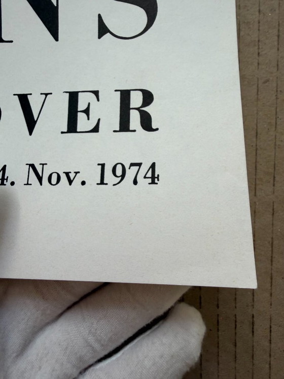 André Thomkins (1930–1985), Kestner-Gesellschaft Hannover, 1974, Manifesto di mostra d'epoca, stampato in (photo 4 of 10)