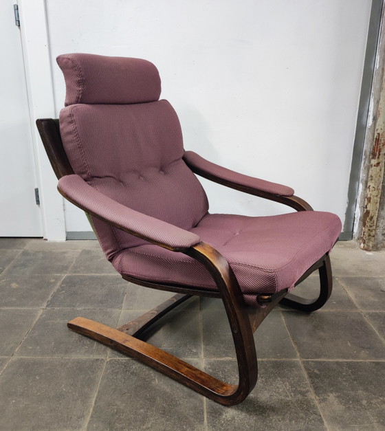 Set di 2 poltrone, design Åke Fribytter, per Nelo Möbel Svezia – Textile, Wood (photo 3 of 8)