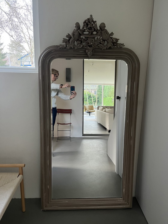 Image 1 of Grote (nieuwe) spiegel met facetrand. 