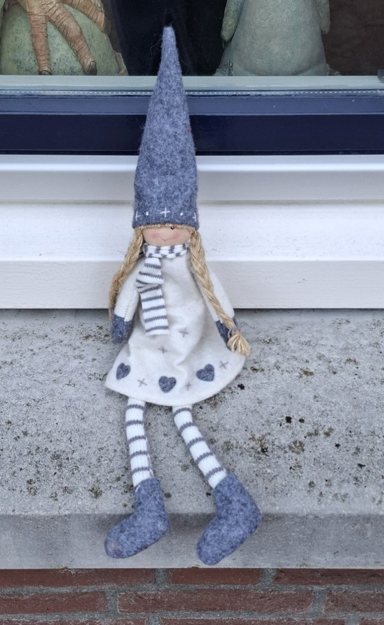 Decorative Handmade Christmas Doll.🌲 – Decorative Objects, Textile, Wool (photo 2 of 7)