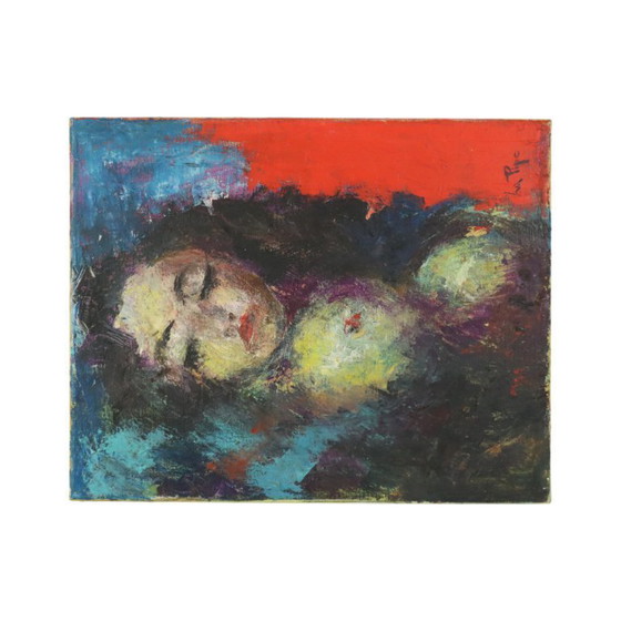Image 1 of Pintura abstracta de mujer desnuda