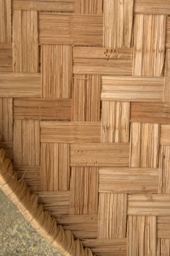 Groot rieten rijstbord, afkomstig uit Cambodja, 66 cm – Wanddecoratie, Wicker, Bamboo (photo 5 of 6)