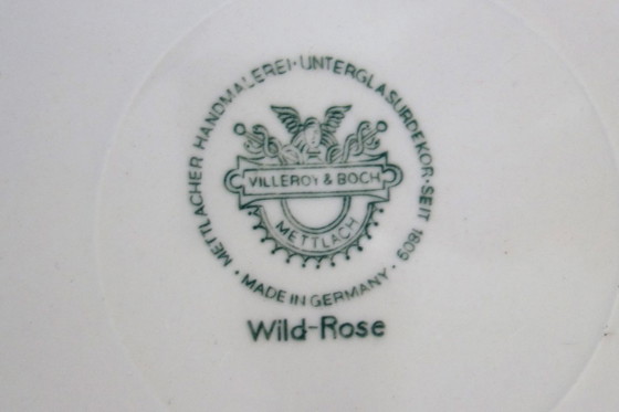 2 runde Teller „Wild Rose“ von Villeroy & Boch, 1970 – Geschirr, Ceramic (photo 6 of 10)