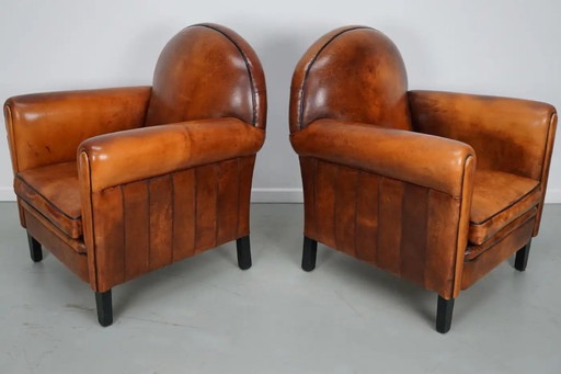 Armario de mercería holandés antiguo de madera noble, años 30