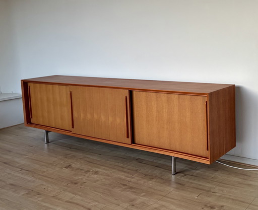 Mueble de TV/aparador Oskar de teca amueblada, 220 cm