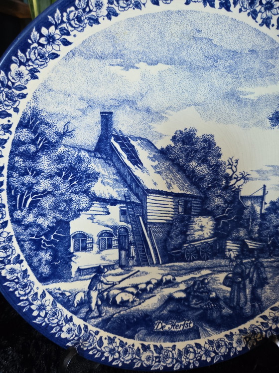 Delfts Blauw Herfst Bord – Wanddecoratie, Ceramic (photo 5 of 5)