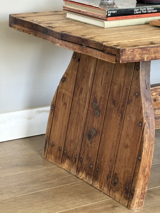 Image 1 of Wabisabi solid wood coffee table 'Baukje'