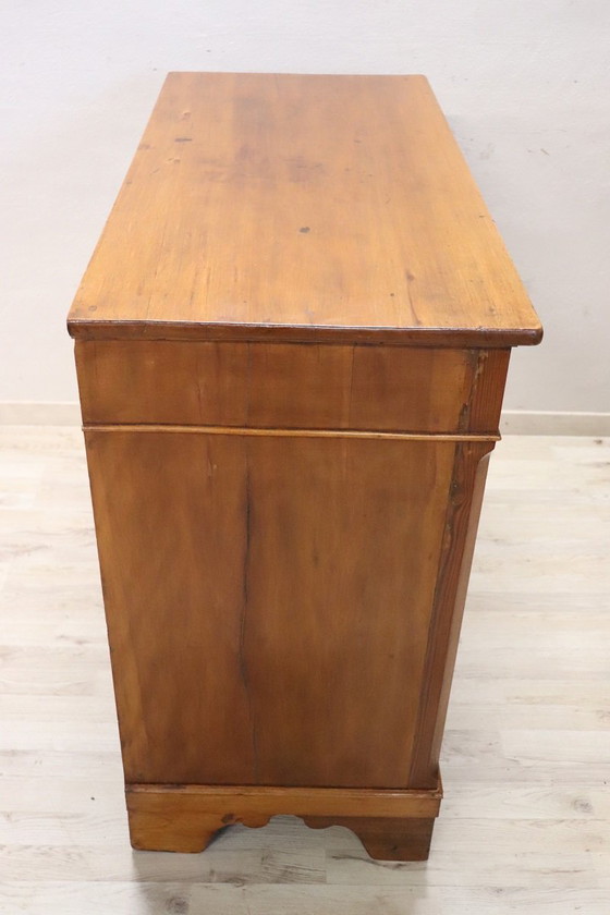 Image 1 of Antique Wooden Chest Of Drawers, Late 19Th Century