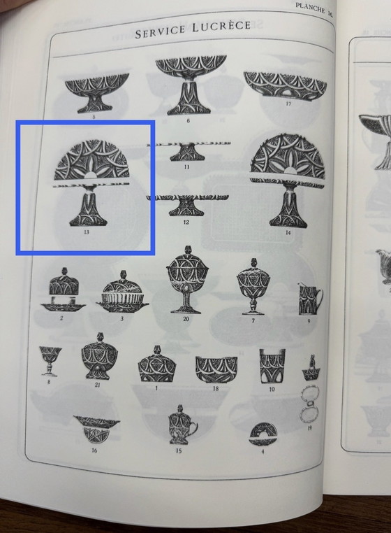 Image 1 of Val Saint Lambert - cake stand « Lucrèce » 1913