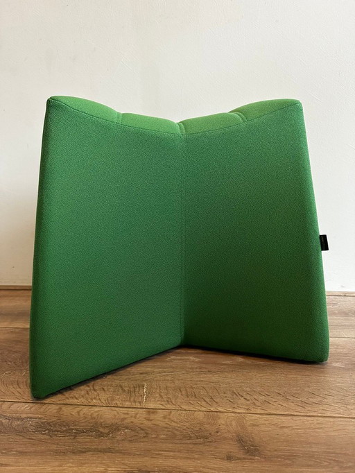 Taburete/puf NaughtOne Pinch design – verde – juego de 4