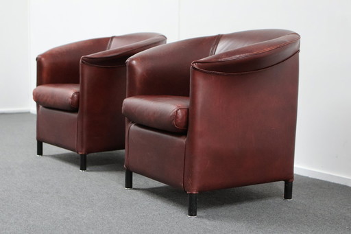 2x 'Aura' armchairs by Paolo Piva for Wittmann, Austria, 1980's