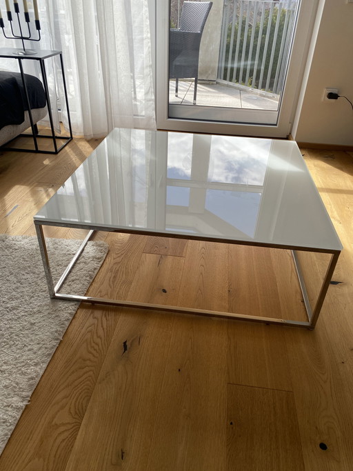 Mesa de cristal Natuzzi