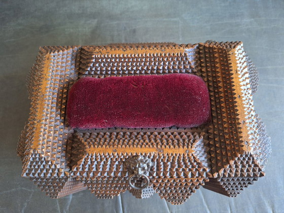 Image 1 of Scatola di legno Tramp Art