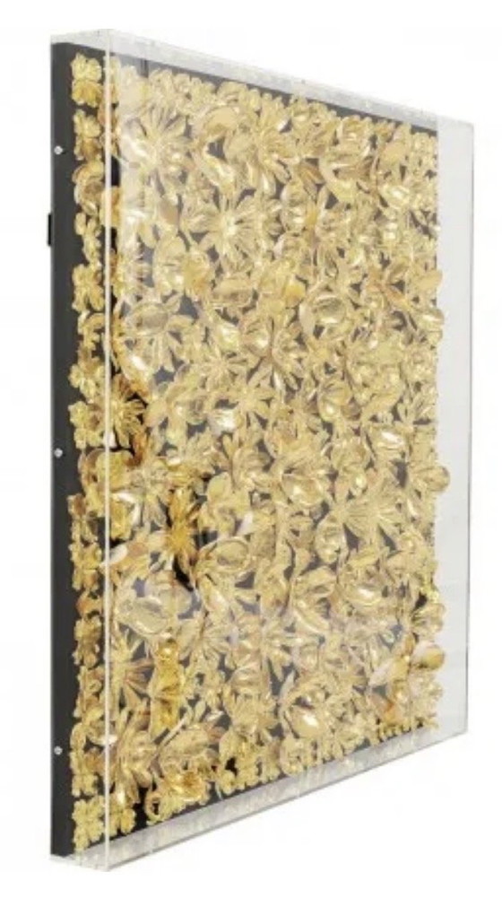 Image 1 of Kare painting gold flowers