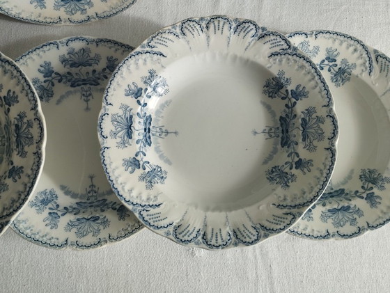 Image 1 of "Regencia": 6 platos hondos de piedra de hierro de St-Amand & Hamage