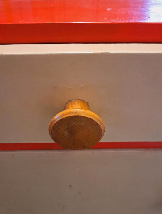 Image 1 of Shoe/wardrobe cabinet, 50s/60s, solid wood, lacquered