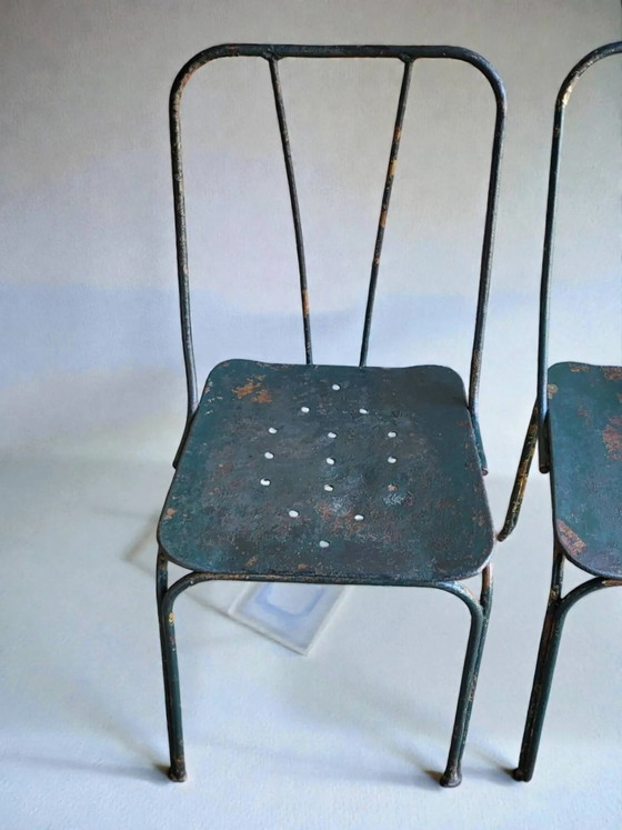 Tuinstoelen Parc et Jardin de Paris, jaren 50 (*4) – Tuinmeubelen, Iron (photo 8 of 13)