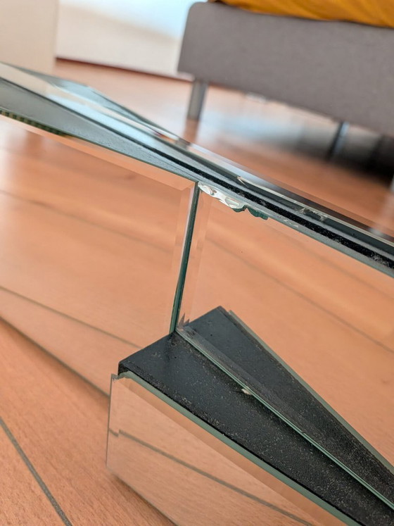 Image 1 of 🟢 Neal Small Stijl Faceted Wandspiegel - Slopes Serie 1970s - Op Art