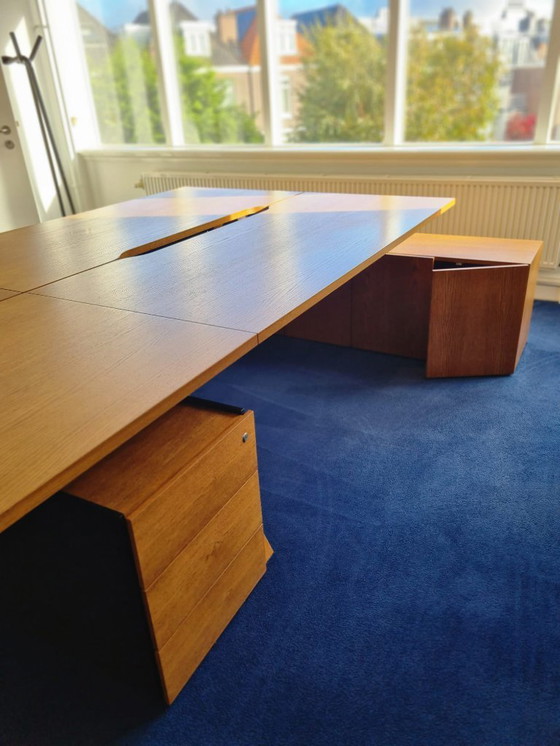 Image 1 of Design Office Furniture Set (single items for sale, too: 1 large and 1 small fully equipped desk, Sofa, 3 Chairs, Carpet)