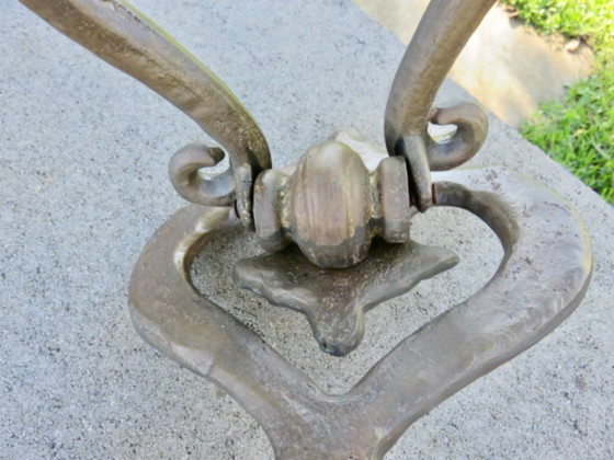 Image 1 of Antico batacchio per porta in bronzo massiccio dei primi anni del XX secolo