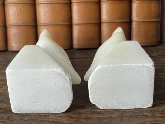 Image 1 of Sujetalibros de alabastro art déco