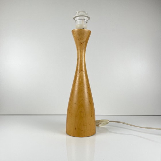 Base per Lampada Lans in legno tornito, IKEA, 1990, Lampade da tavolo, Beige, Mid Century Modern (foto 3 di 9)