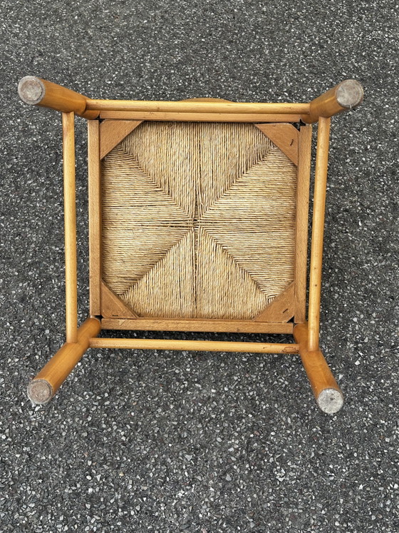 Coppia di sedie in legno e paglia – anni '50-'60 – Sedie da pranzo, Wood (photo 15 of 15)