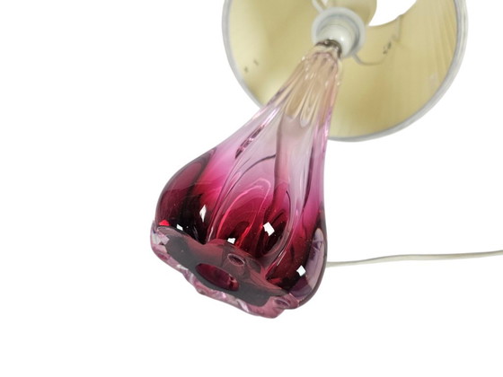 Image 1 of Christalleries de Val St Lambert - Belgium - crystal - transparent - pink - 1970's